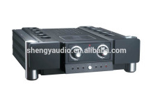 Aluminum housing symmetrical hifi-amplifier 2 channel black 2AX7, 12AU7 vacuum tube stereo preamplifier kit