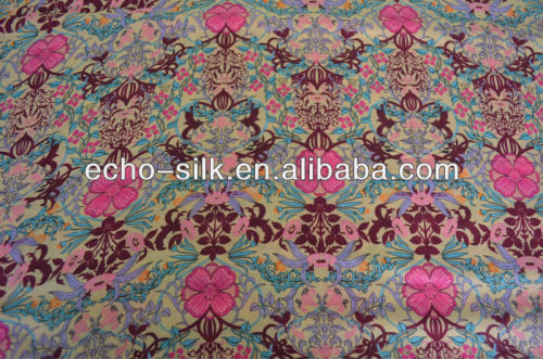 silk/cotton blended printed fabric whole sale