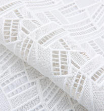 Schiffli Lace dress flower cotton Embroidery Fabrics