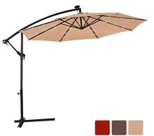 High-Quality Garden Parasol Banana Umbrella with LED Lighting
