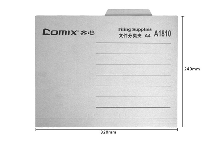 Comix,  5 colors, A4 size, Paper Suspension File