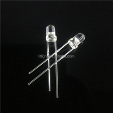 Round Clear Lens RGB LED Diodes: 3mm & 5mm, 2-pin & 4-pin, Slow and Fast Flash Options