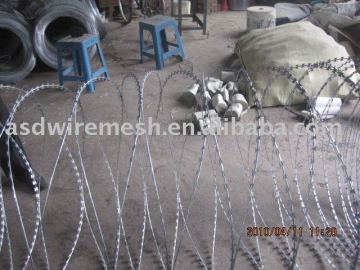 Flat loop razor wire(concertina razor wire) Flat concertina razor wire