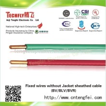 Manufacture BV/BLV/BVR fixed wires without jacket sheathed cable