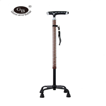 Factory price custom aluminum walking stick with light folding