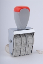 office date number machine rubber stamp