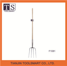 long handled garden steel fork