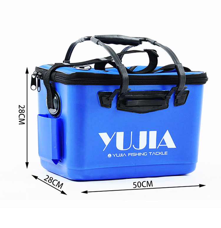 New product white orange blue black red foldable live fish box waterproof EVA soft bait bag EVA Fishing Bag