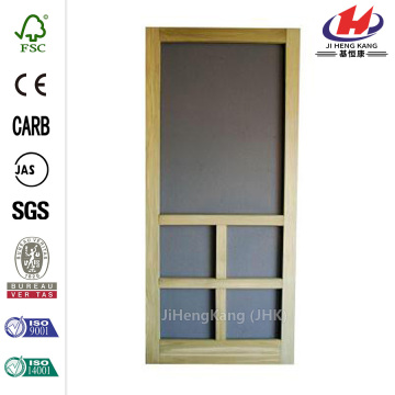 Summit Wood Unfinished Reversible Hinged Screen Door