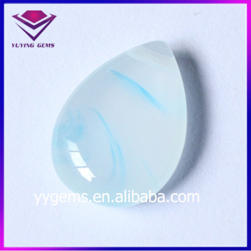 New Drop Glass Gems Colorful Synthetic Cabochon Cut Glass Stones