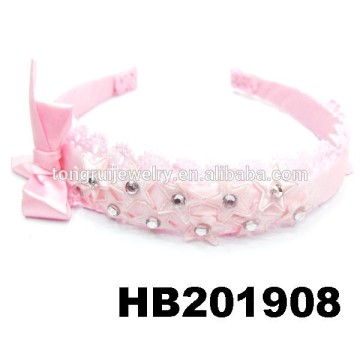 girls satin plastic girls headbands with satin bow for teen girls