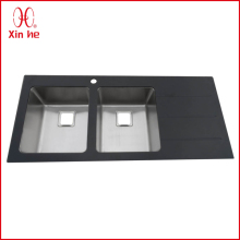 Double Bowl with Board glass sink bowl