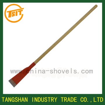 wooden handle snow ice shovel