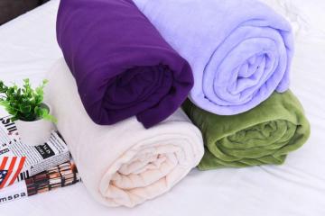 Solid Color Polar Fleece Spring Summer Blankets