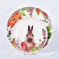 Easter Bunny Cute Animal White Children Ceramic Dinnerware