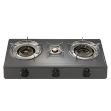 3 burner table top gas stove cooker