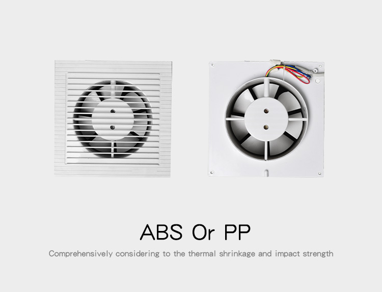 4 6 8 10 12 "インチ広東窓壁掛けキッチンバスルームプラスチックミニ安い電気排気ファングリル付き