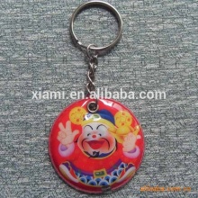 hottest chinese the god of wealth pattern soft pvc light keychain