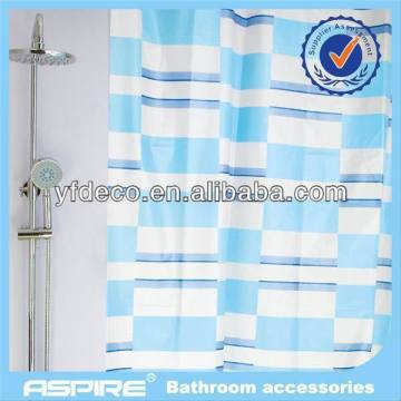 applique shower curtain in home