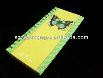 glittering butterfly spiral binding journal book