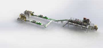 Automatic packaging and stacking system