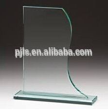 Crystal Award engraved trophy plates