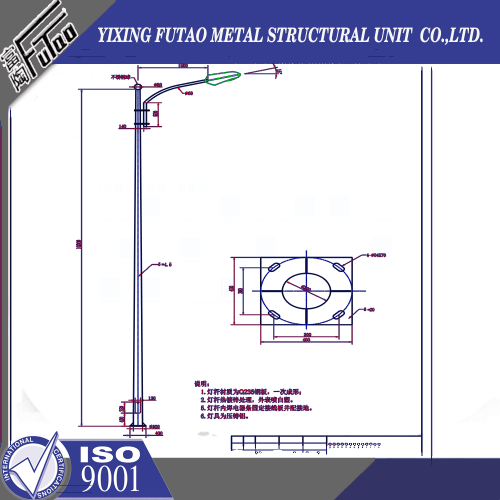 3-12M Steel Poles For Street