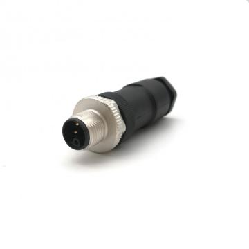 M12 L-Code Power Connector Αρσενικό ευθεία σύνδεση 5pin