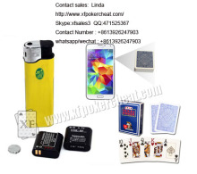 Poker Scanner Yellow Plastic Lighter IR Zippo Camera / Cigarette Lighter Spy Camera