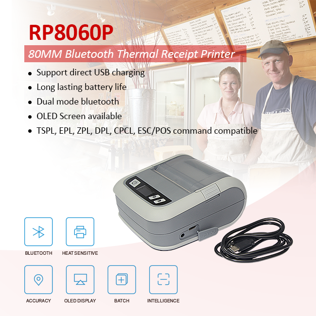 RP8060P Bluetooth WIFI Portable Thermal Receipt Label Printer (16)