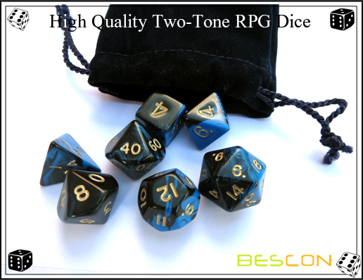 High Quality Two-Tone RPG Dice