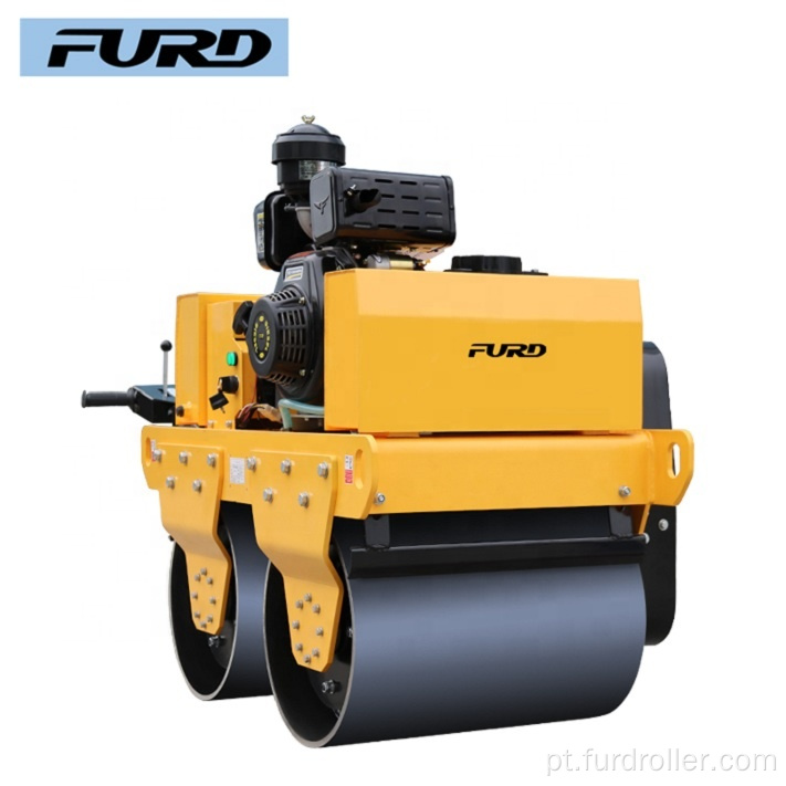 Hand Push Double Drum Mini Road Roller para venda