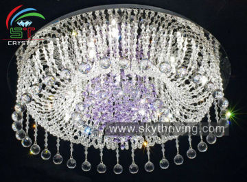 purple crystal ceiling lamp/ ceiling light with led modern led crystal ceiling lamp