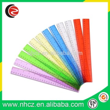 Multi-colored plastics straight rulers