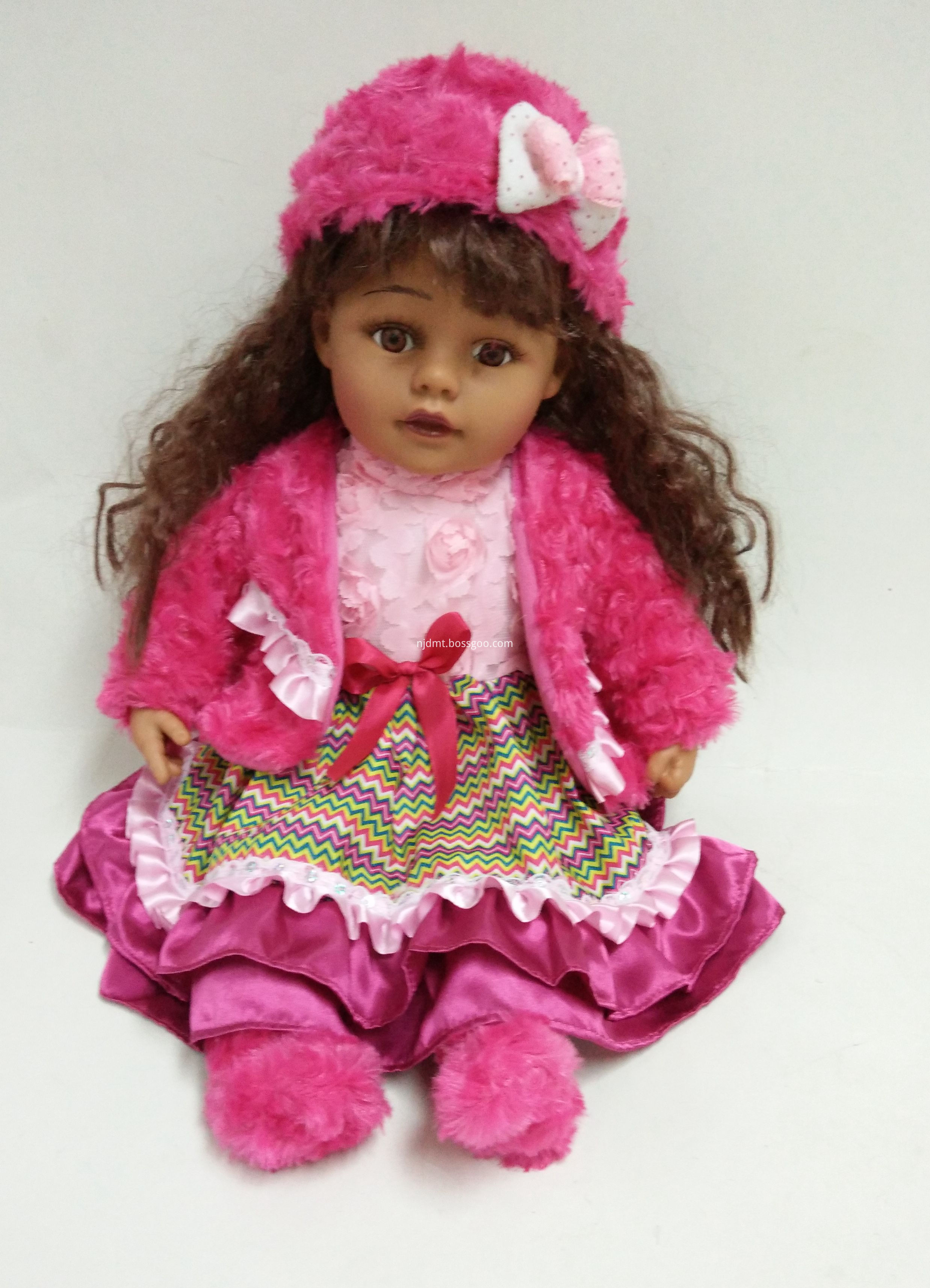 Brown Curly Hair Doll