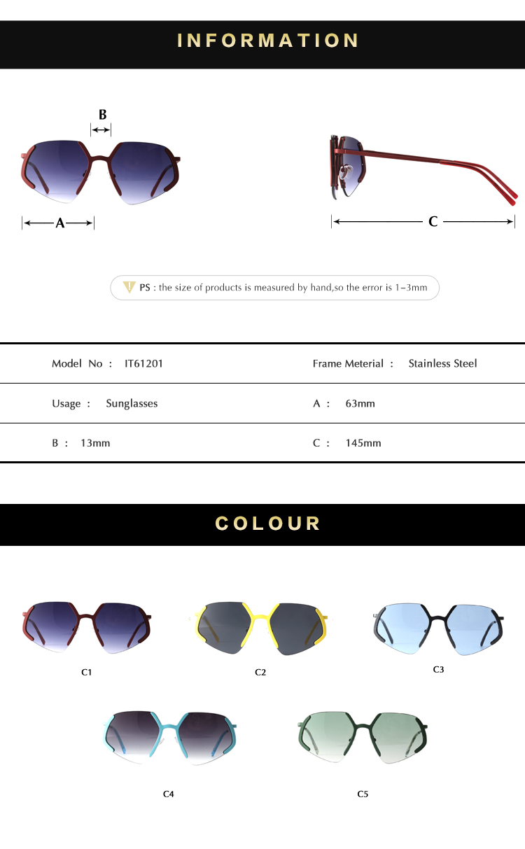 rimless polarized sunglasses