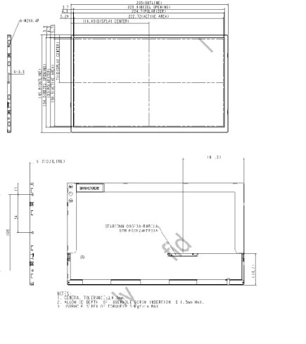 10.2inch ODM LCD Screen 1024*600 Display Laptop Monitor Rg102na0dcw