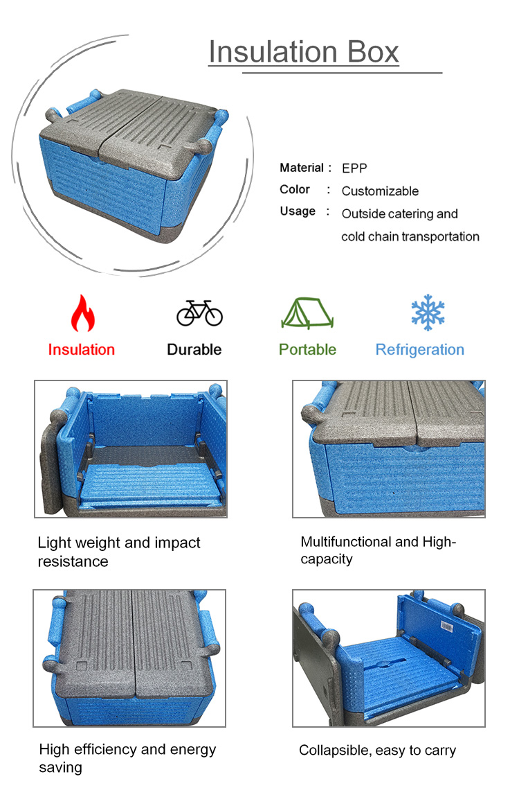 Caixa multifuncional da mesa de gelo e epp cooler