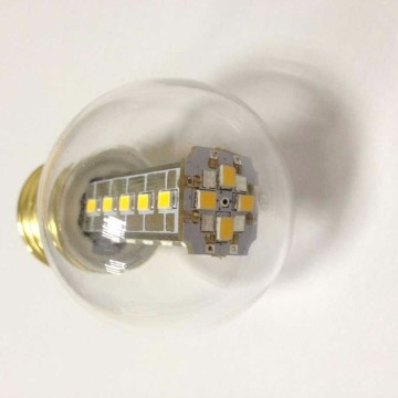SMD lighting G45 clear glass led bulb