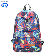 Canvas print middle school student leisure backpack