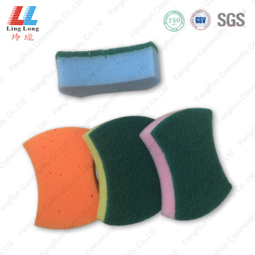 Smooth kitchen scouring sponge cleaning