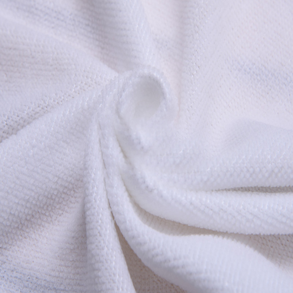 10PC White Ultra Soft Microfiber Fabric Face Hotel Bath Towel Wash Hand Portable Terry Towel Multifunctional Towel