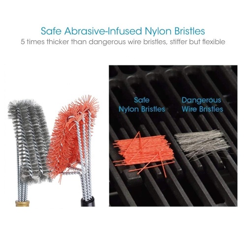 Brosse de nettoyage pour barbecue en nylon de qualité supérieure