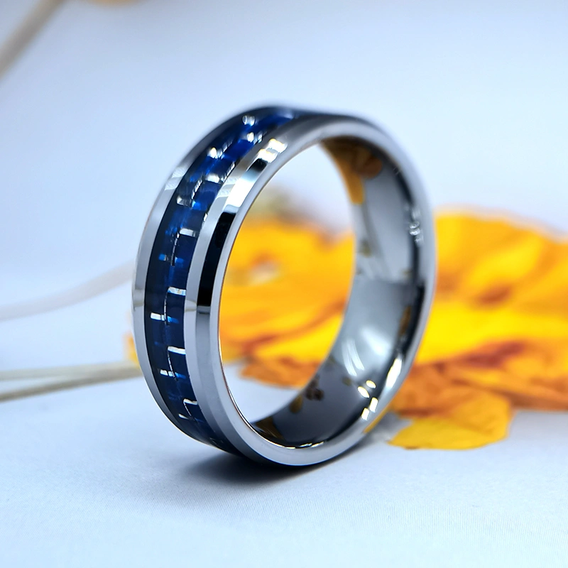 Stock 9#, 10#, 11# Tungsten Ring with Carbon Fiber