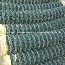Chain link fence, used as protection fencing for road, railway, airport and residence district