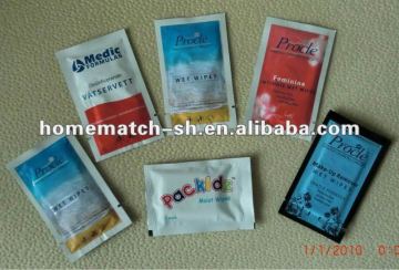 4SIDE SEALED PACK,SINGLE RESTARANT WET WIPES