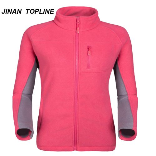 Women's Polar Fleece Jacket With Zipper Breathable