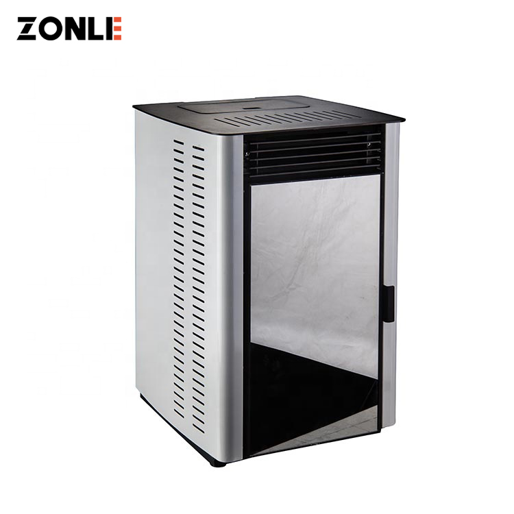 Factory direct Model ZLKM06 Mini Stainless Steel wood pellet fireplace stove european pellet stove