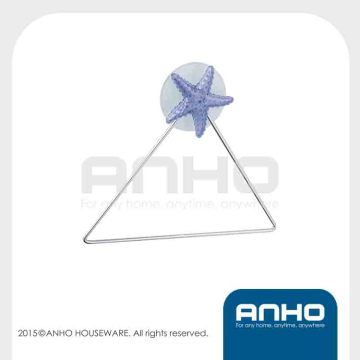 Towel rack with cupule hook