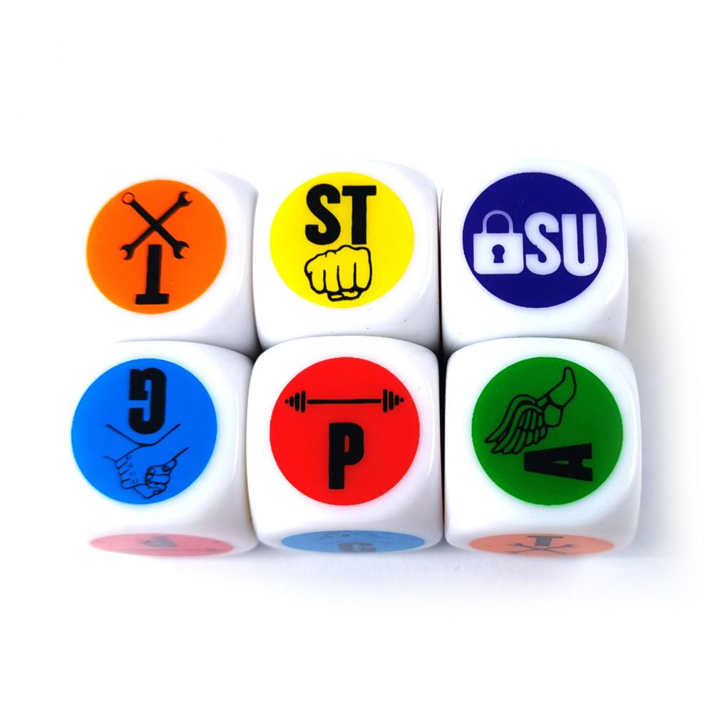 Customized 2 Color Printing Dice